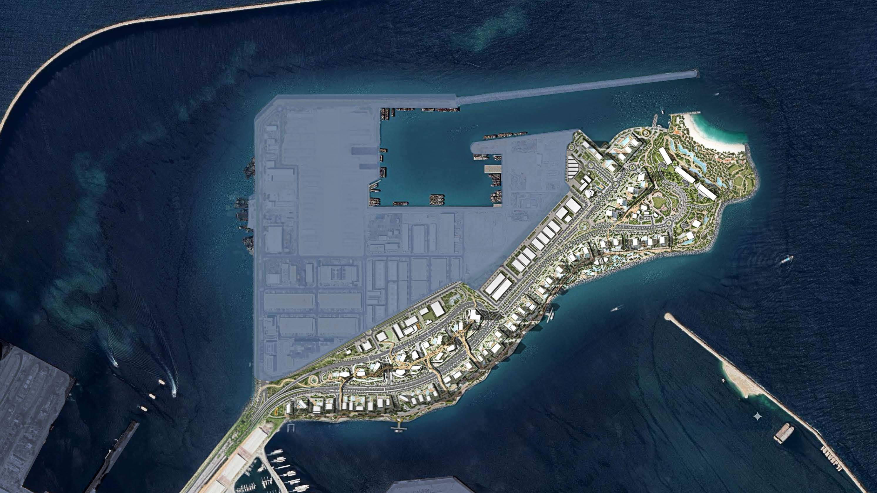 Dubai Maritime City Aerial View